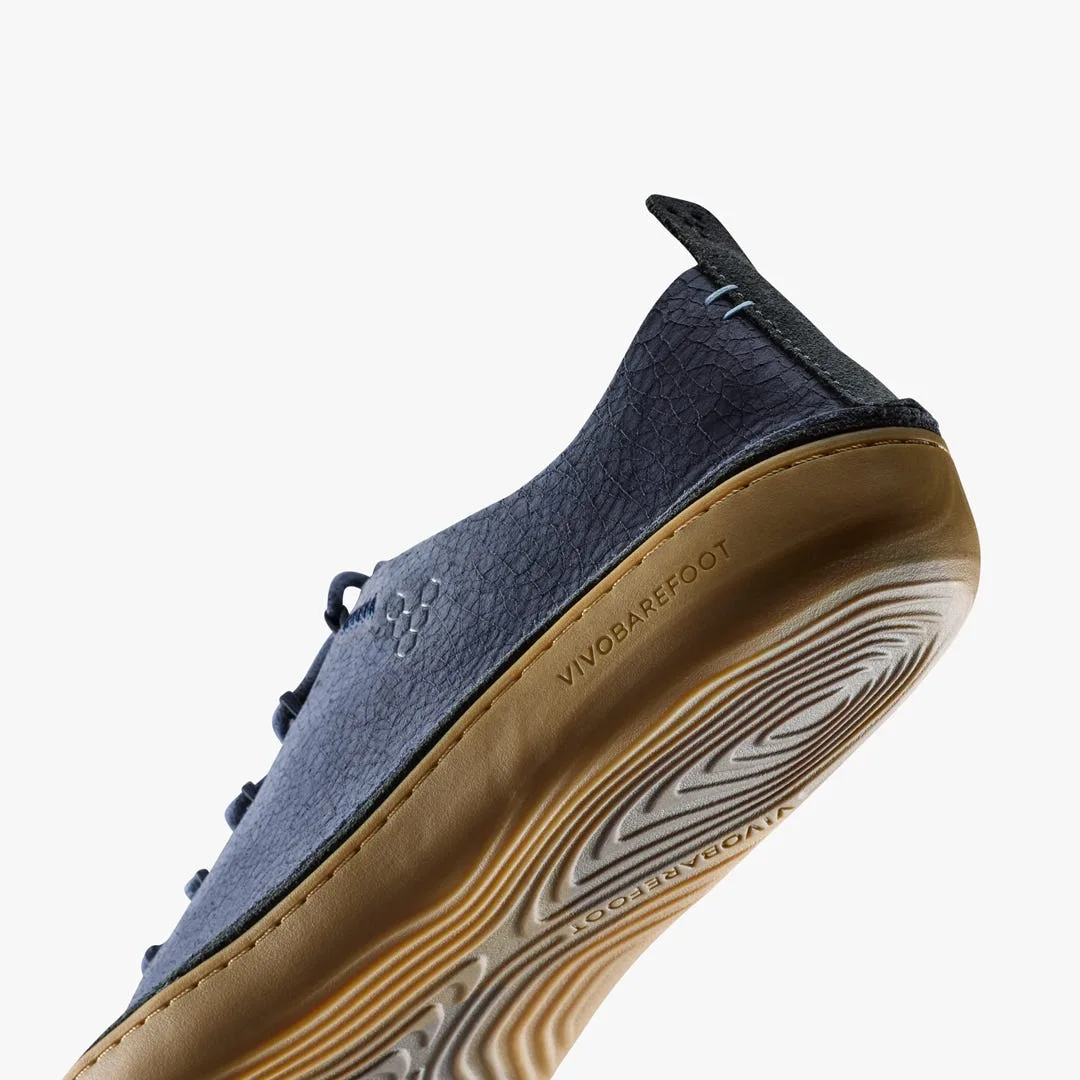 Мокасины Vivobarefoot Sensus Moc Lace Up Cracked Leather — мужская модель, морской синий, фото 7