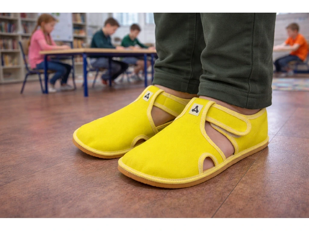 Тапочки Antal Rascal с поддержкой свода — жёлтый (детские), фото 6