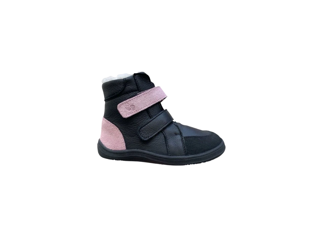 Ботинки Baby Bare Febo Winter Asfaltico — розовый, чёрный (детские)